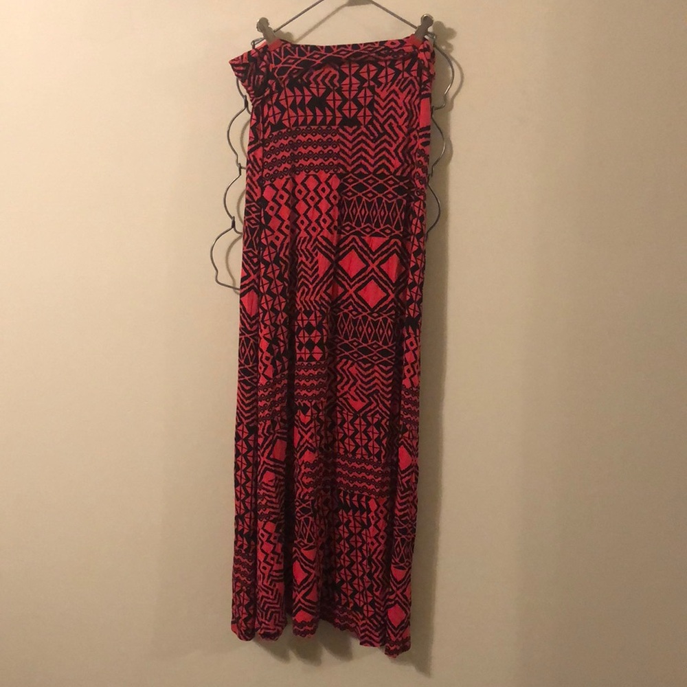 Aztec print maxi skirt